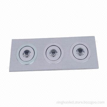 Square LED ceiling light, 110/220V AC voltage and 50,000 hours of lifespan